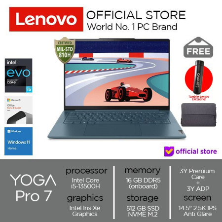 Lenovo Yoga Pro 7i i5-13500H 512GB SSD 16GB Iris Xe Win+OHS