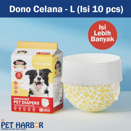 Pampers Anjing Betina Popok Anjing Female Dono - Popok Pampers Celana - L