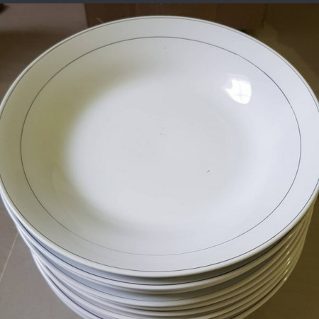 PIRING MAKAN KERAMIK | PIRING LIS MAS 9