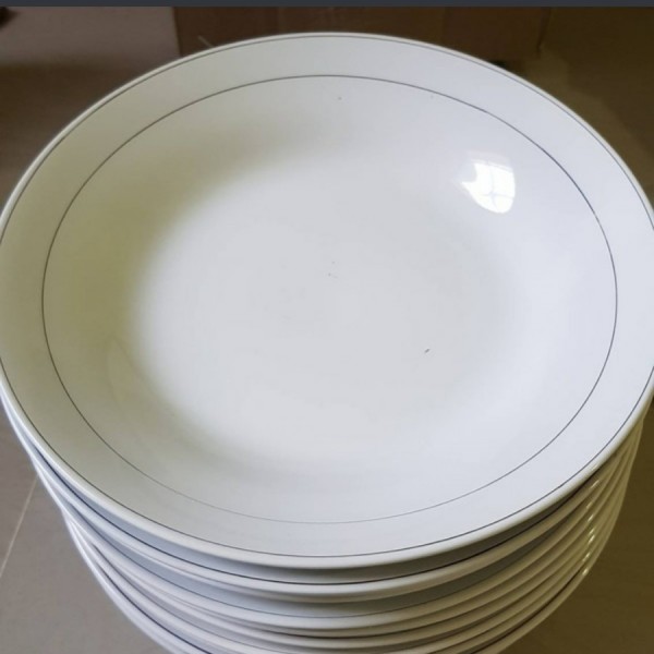 PIRING MAKAN KERAMIK | PIRING LIS MAS 9