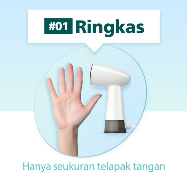 Philips Handheld Garment Steamer STH1010/10 - Putih - Regular