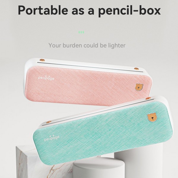 PERIPAGE Printer A4 203 Dpi Mini Printer Resi Thermal Bluetooth