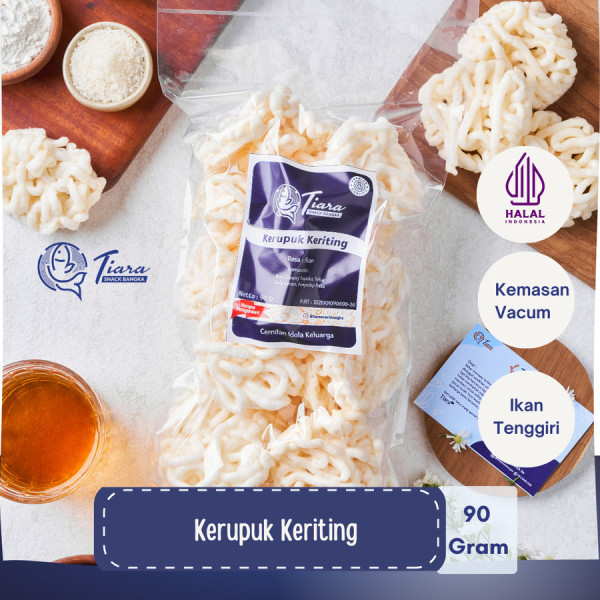 KERUPUK KERITING IKAN TENGGIRI ASLI BANGKA/KERUPUK BANGKA/SNACK BANGKA