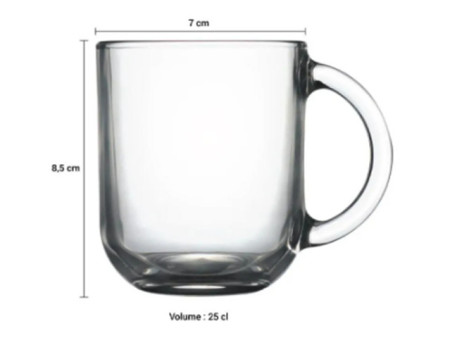 Gelas Luminarc Troquet - Mug 25 (Q0166) - 6pcs