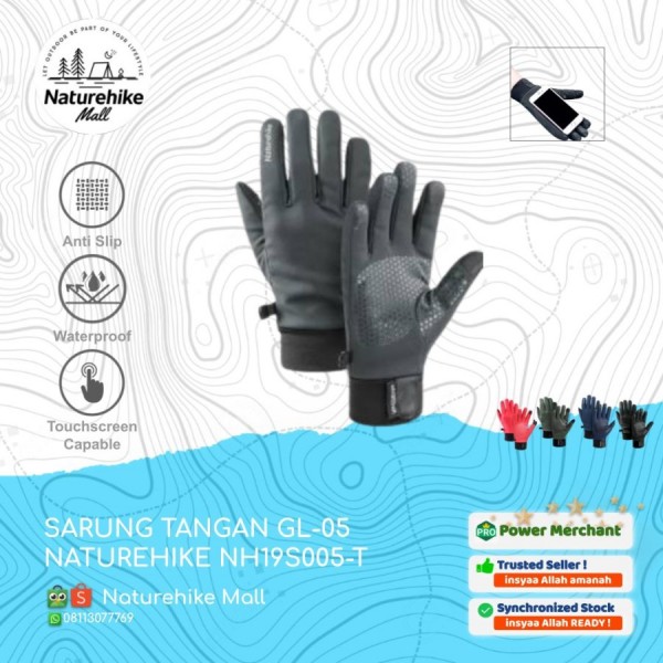 SARUNG TANGAN GL-05 NATUREHIKE NH19S005-T OUTDOOR HIKING GUNUNG - M DARK BLUE