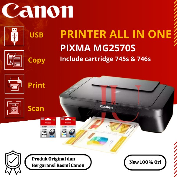 PRINTER CANON PIXMA MG2570S / MG2577S ALL IN ONE