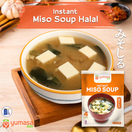YUMASA Japanese Miso Soup Instant | Sup Miso Jepang Halal 50gr