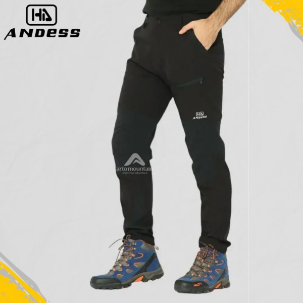 CELANA PANJANG GUNUNG QUICKDRY OUTDOOR HIKING SEPEDA QUICK DRY ADS-1 - HITAM ABU