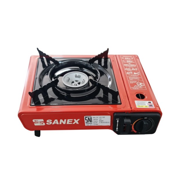 KOMPOR GAS PORTABLE 1 TUNGKU SANEX 2 IN 1 SN-883