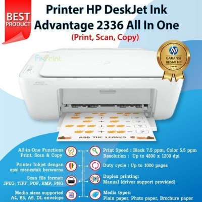 PRINTER SCAN COPY HP Deskjet 2335 2336 2337 HP 2775 2776 WiFi Foto Wireless All In One Photo Warna Multifungsi Cartridge 682