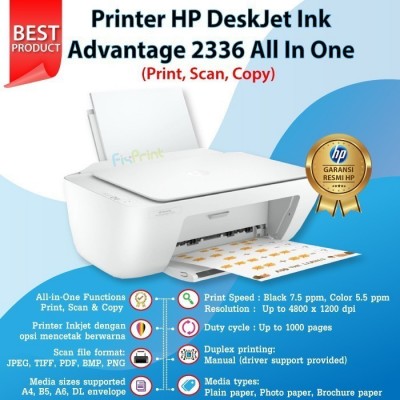PRINTER SCAN COPY HP Deskjet 2335 2336 2337 HP 2775 2776 WiFi Foto Wireless All In One Photo Warna Multifungsi Cartridge 682