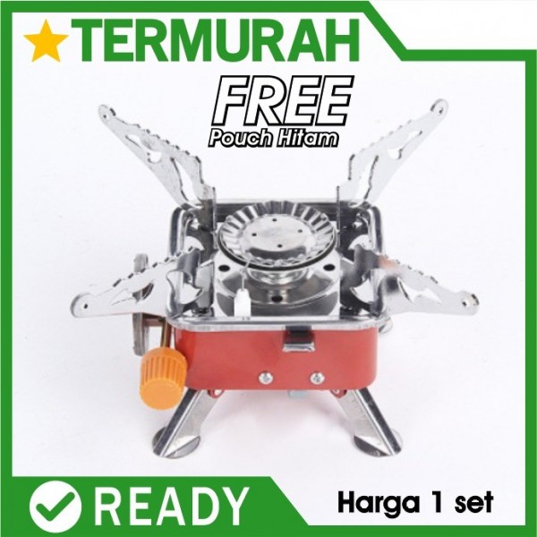 Kompor Mini Kotak Portable Stove Camping Gunung Gas Outdoor Hiking