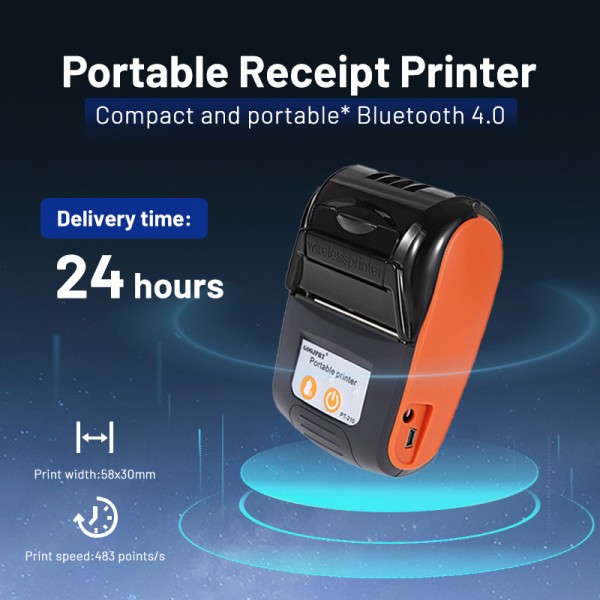 MINI PORTABLE PRINTER PPOB/KASIR 58MM THERMAL VSC MP-58M BLUETOOTH - STRUK KASIR DENGAN BATERAI