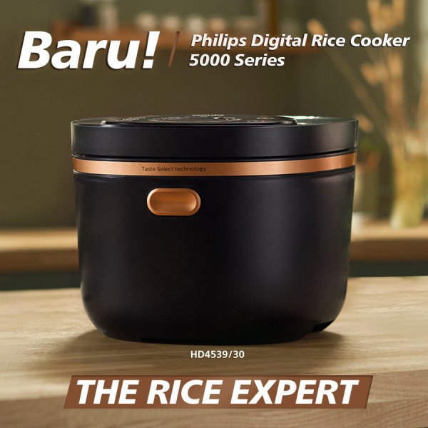 Philips Digital Rice Cooker 5000 Series HD4539/30 - Induction Heating - Regular