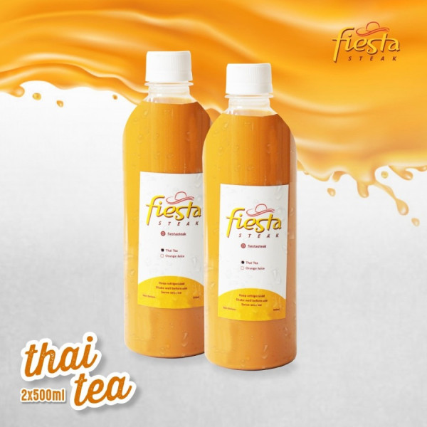 Paket 2 Thai Tea / Fiesta Steak / Minuman / Segar