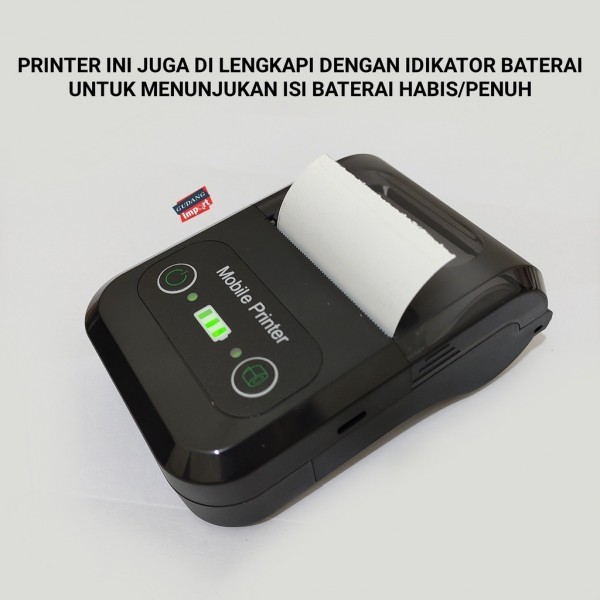 PRINTER BLUETOOTH MINI PORTABLE PRINTER THERMAL 58MM CETAK RESI NOTA STRUK PENJUALAN