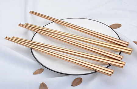 Sumpit KOREA Stainless Steel 100% Premium Quality (DIJAMIN) - ROSE GOLD