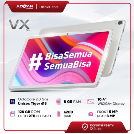 Advan Tablet VX Tiger T618 RAM 8 ROM 128GB 10.4 inchi Garansi Resmi