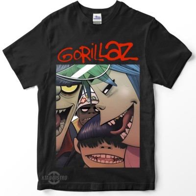 Kaos band GORILLAZ Feel good inc Premium tshirt gorillaz rap hiphop