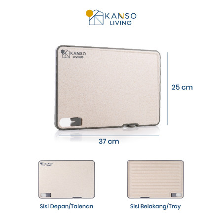 Kanso Living Multi Talenan Dapur Dua Sisi Potong Daging Buah Sayur