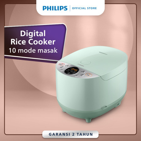 Philips Digital Rice Cooker 1.8 L HD4515/85 Dessert Green