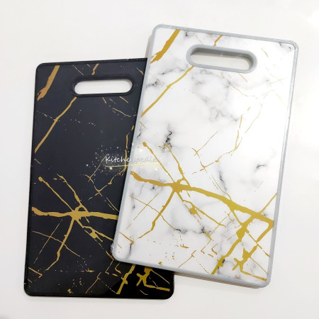 Talenan Plastik Tebal Plastic Cutting Chopping Board Motif Marmer