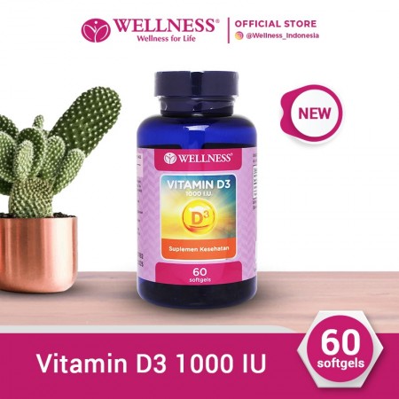 Wellness Vitamin D3-1000 IU