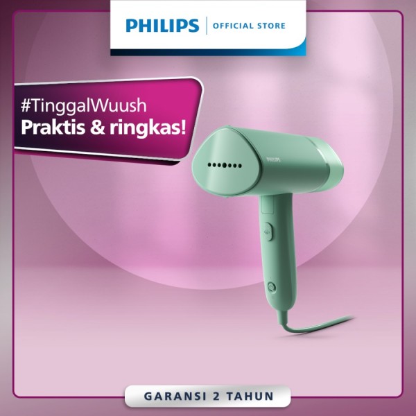 Philips Handheld Steamer STH3010/70 - Setrika Uap Portable, Hijau