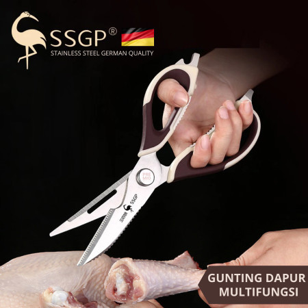 PREMIO Gunting Dapur Serbaguna Tajam Makanan Daging Ikan Sayur Tulang