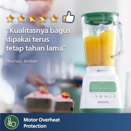 Philips Blender 5000 Series 2L Plastic - Green + Accessory HR2223/30