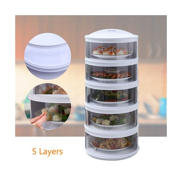 Tudung Saji Rak Tempat Tutup Makanan 5 Susun 5 tingkat layer Piring
