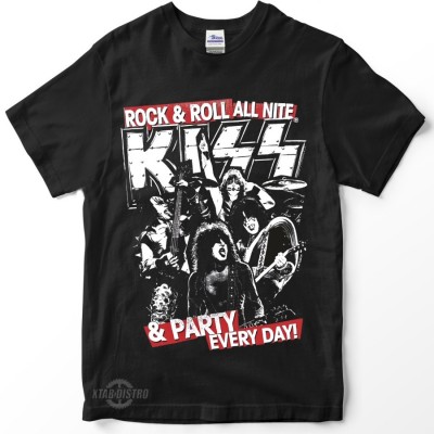Kaos band KISS Rock n roll all nite & party every day Premium tshirt