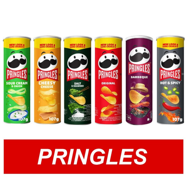 PRINGLES POTATO CHIPS / KERIPIK KENTANG 107 GRAM - SOUR CREAM ONIO
