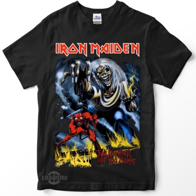 Kaos band IRON MAIDEN NUMBER OF THE BEAST vol 2 Premium tshirt metal