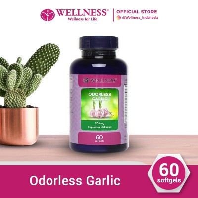 Wellness Odorless Garlic 500 MG [60 Softgels]