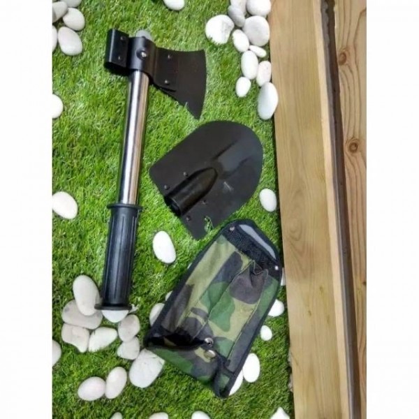 Sekop lipat kampak multifungsi survival hiking outdoor camping