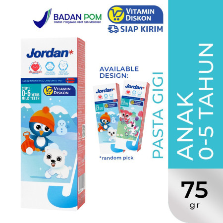 JORDAN KIDS TOOTHPASTE MILK TEETH STEP 1 (0-5 YEARS) 75G