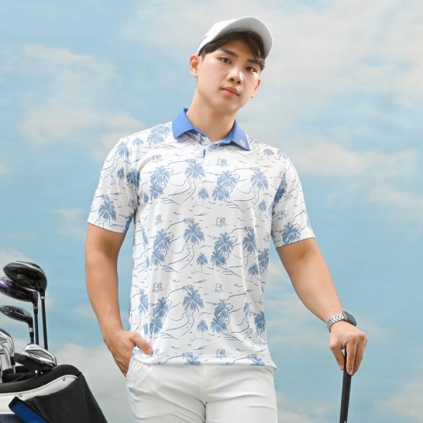 Baju Golf Goswing Pria FF Eagle Eye LAGOON