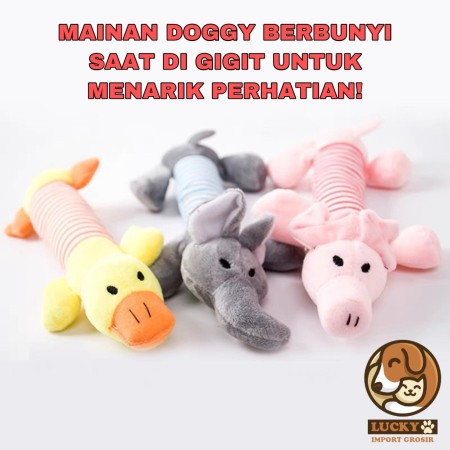 Mainan Anjing Kucing Gigit Berbunyi Plushie