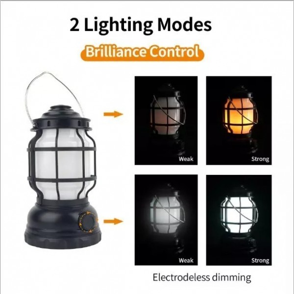 Lampu Camping Hiking Outdoor / Lampu Emergency Lentera LED 2 Mode