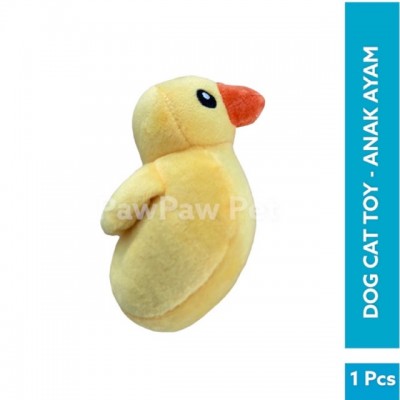[PAWPAWPET] Mainan Boneka Flush Anak Ayam Berdecit untuk Anjing Kucing Hewan