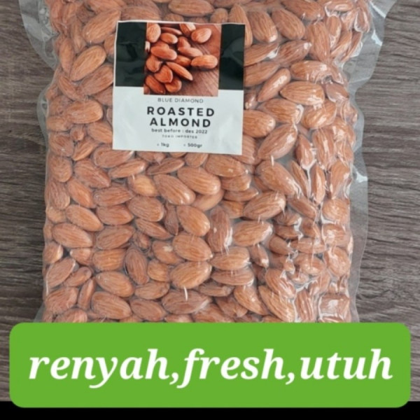 Roasted almond kacang almond panggang matang 1kg