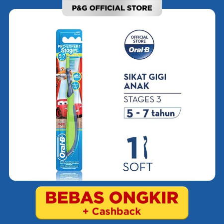 Oral-B Sikat Gigi Anak Stages 3 Cars/Frozen (5-7 tahun)