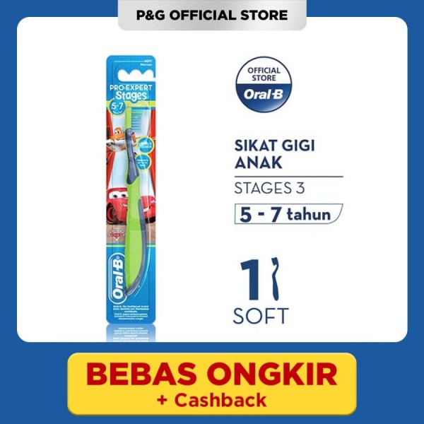 Oral-B Sikat Gigi Anak Stages 3 Cars/Frozen (5-7 tahun)