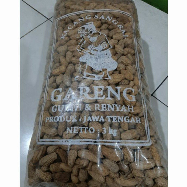 KACANG KULIT SANGRAI 1KG/KACANG BAKAR 1KG/KACANG RENYAH/ - SANGRAI 1KG ORI