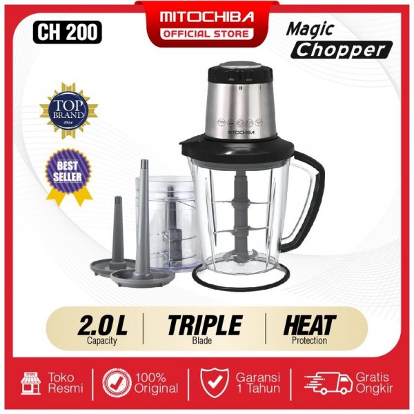 MITOCHIBA Food Magic Chopper CH-200 Blender 2L Alat Penghalus Bumbu