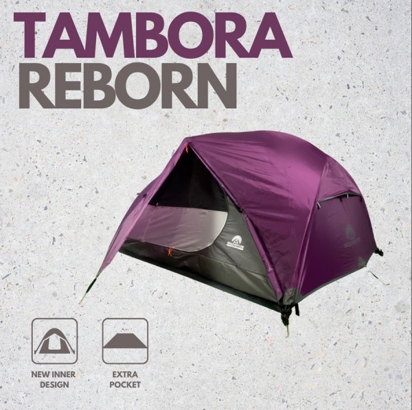 Tenda Big Adventure Tambora 2 Orang Camping Outdoor Hiking Dome Tent