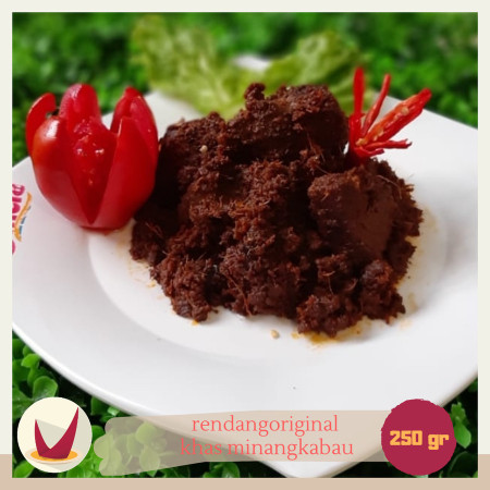 RENDANG DAGING SAPI PADANG ORIGINAL 250 GR KHAS MINANGKABAU