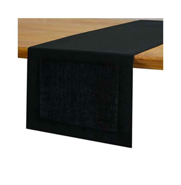 D'Moksha Homes 100% Pure Linen Hemmed Table Runner - 4 x 72 Inch
