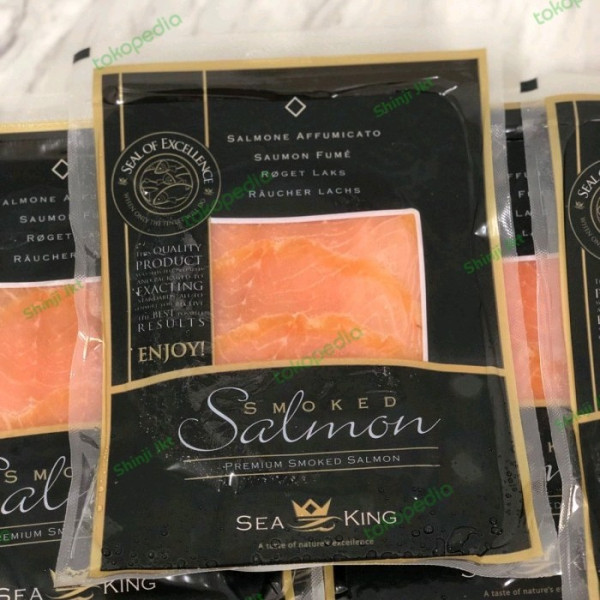 Premium Smoked Salmon Slice / Ikan Salmon Asap - 100g - Mr Salmon 100g